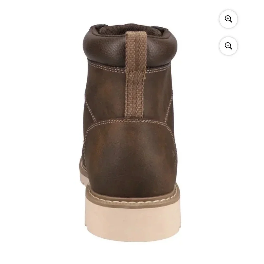 Izod NIB Miles Boot Brown‎ Men Sz 8 Lace Up Memory Foam